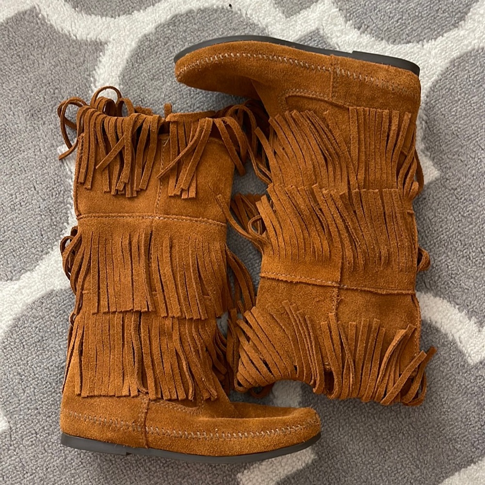 Minnetonka Fringe Boots